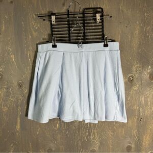 Light Blue Pleated Skort